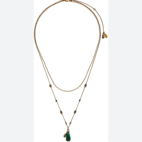 Alexander McQueen Gold Seal Signature Double Layer Necklace - Picture 3 of 6